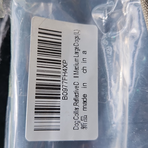 Reflective Dog Collar ☆ for Med to LG dogs ☆ Olive Green ☆ Canvas and Velcro NEW - Picture 3 of 8